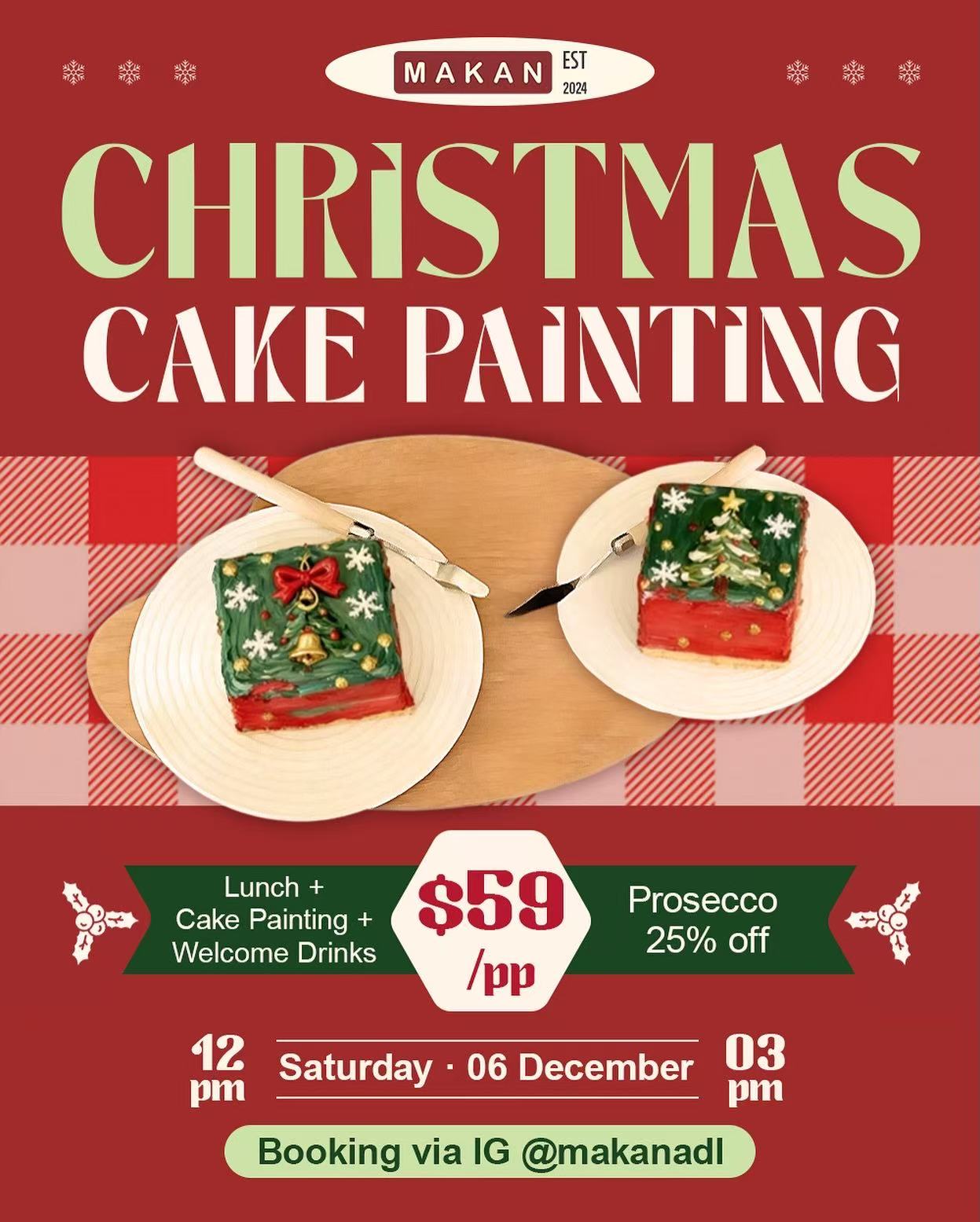 CHRISTMAS CAKE PAINTING